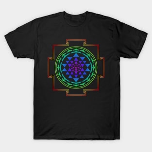 Shri Yantra / Chakra Colors T-Shirt